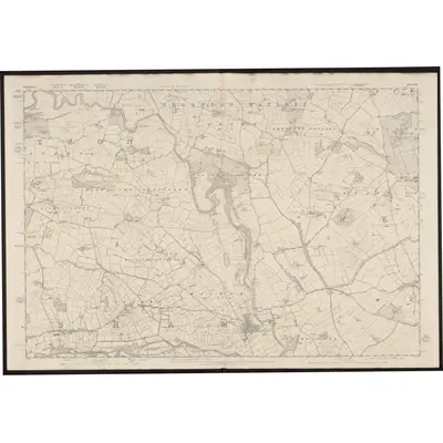 1853 Map of Yorkshire 85, 1856 Print