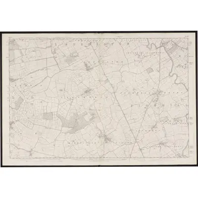 1853 Map of Yorkshire 86, 1856 Print