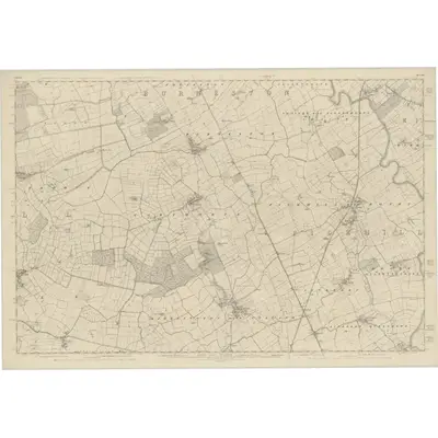 1853 Map of Yorkshire 86, 1856 Print
