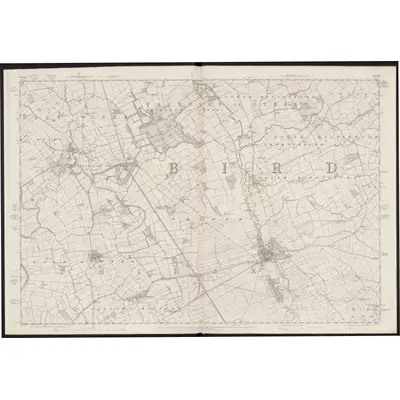 1853 Map of Yorkshire 87, 1856 Print