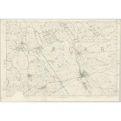 1853 Map of Yorkshire 87, 1856 Print