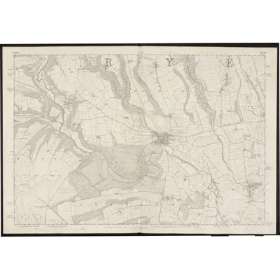 1853 Map of Yorkshire 89, 1856 Print