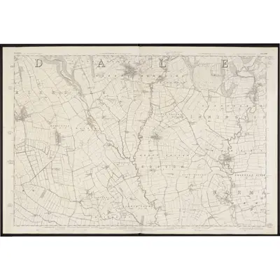 1853 Map of Yorkshire 90, 1856 Print