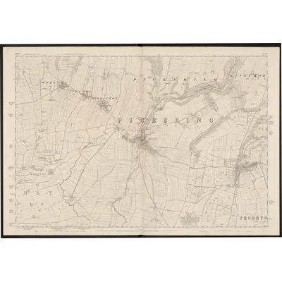 1848 Map of Yorkshire 91, 1854 Print