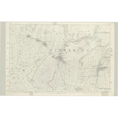 1848 Map of Yorkshire 91, 1854 Print