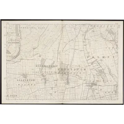 1848 Map of Yorkshire 92, 1854 Print