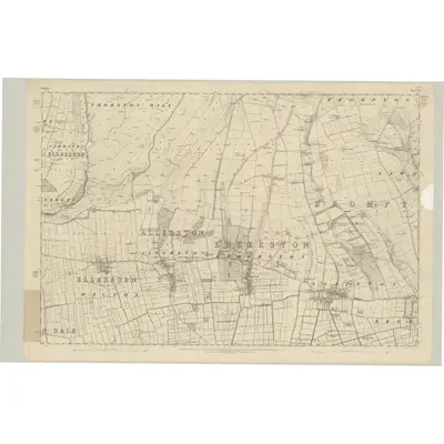 1848 Map of Yorkshire 92, 1854 Print