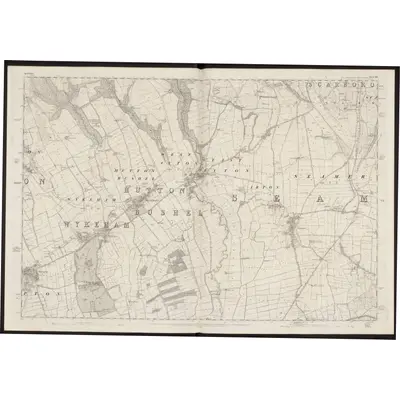 1850 Map of Yorkshire 93, 1854 Print