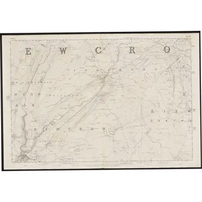 1846 Map of Yorkshire 96, 1851 Print