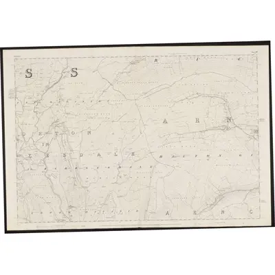 1847 Map of Yorkshire 97, 1851 Print