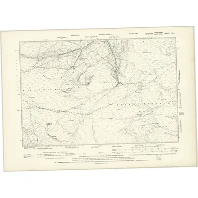 1890 Map of Yorkshire C.SE, 1895 Print