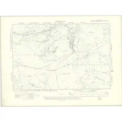 1907 Map of Yorkshire C.SE, 1910 Print