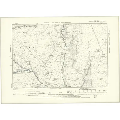 1890 Map of Yorkshire C.SW, 1895 Print
