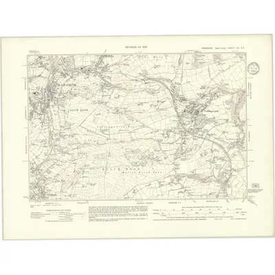 1933 Map of Yorkshire CC.SE