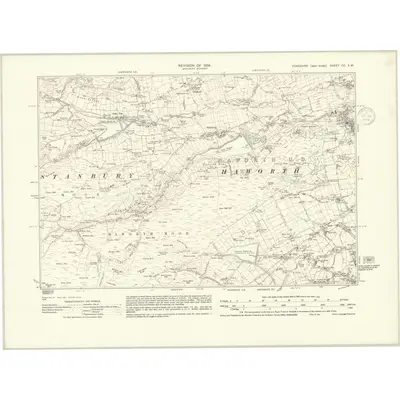 1934 Map of Yorkshire CC.SW