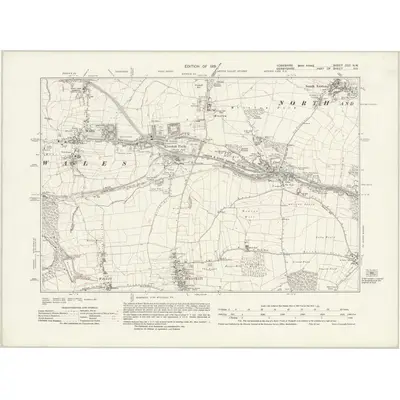 1928 Map of Yorkshire CCC.NW, 1931 Print