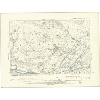 1889 Map of Yorkshire CCI.NE, 1894 Print