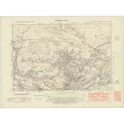 1938 Map of Yorkshire CCI.NE, 1948 Print