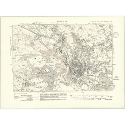 1933 Map of Yorkshire CCI.NW