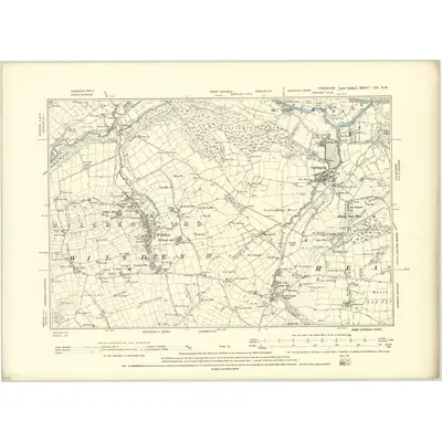 1891 Map of Yorkshire CCI.SW, 1894 Print