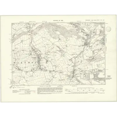 1933 Map of Yorkshire CCI.SW