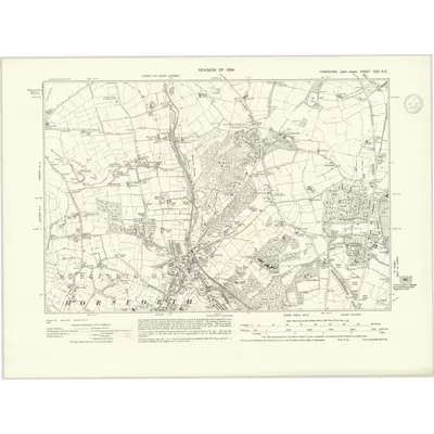 1934 Map of Yorkshire CCII.NE