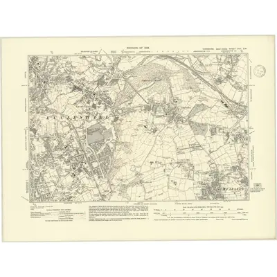 1934 Map of Yorkshire CCII.SW, 1939 Print