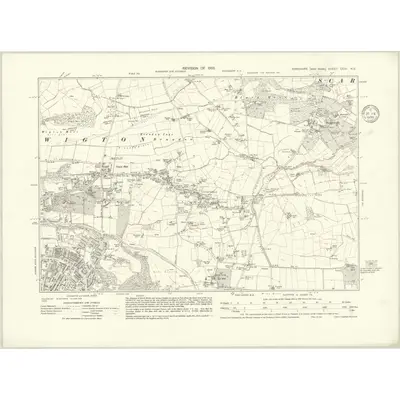 1933 Map of Yorkshire CCIII.NE