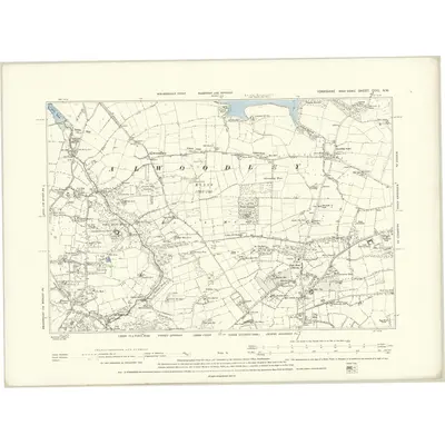 1891 Map of Yorkshire CCIII.NW, 1894 Print