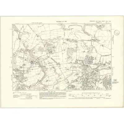 1933 Map of Yorkshire CCIII.NW