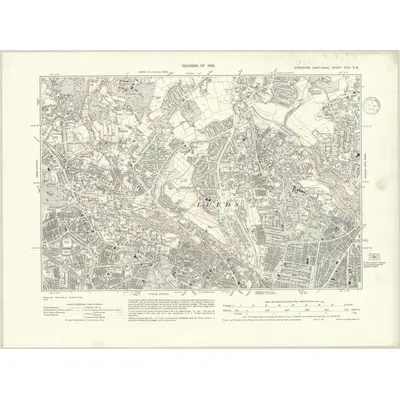 1933 Map of Yorkshire CCIII.SW