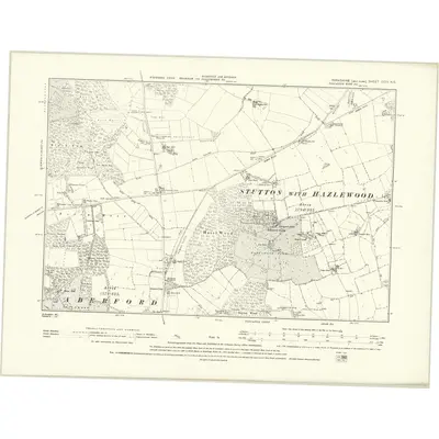 1891 Map of Yorkshire CCIV.NE, 1895 Print