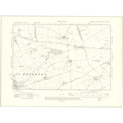 1908 Map of Yorkshire CCIX.NE, 1910 Print