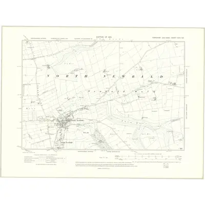 1908 Map of Yorkshire CCIX.SE, 1910 Print