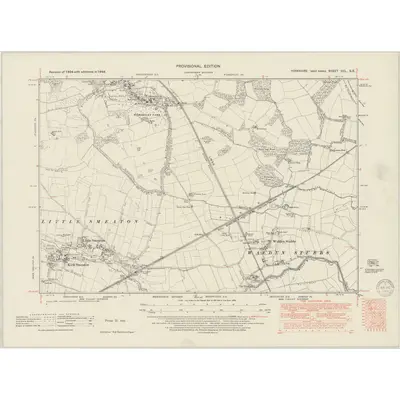 1948 Map of Yorkshire CCL.SE, 1949 Print