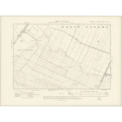 1904 Map of Yorkshire CCLII.SE, 1907 Print