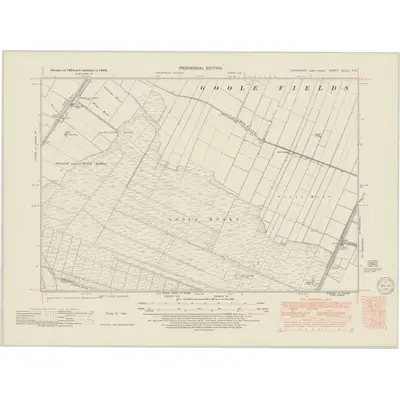 1948 Map of Yorkshire CCLII.SE, 1950 Print