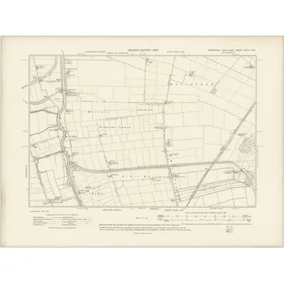 1904 Map of Yorkshire CCLII.SW, 1907 Print
