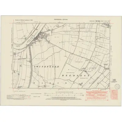 1948 Map of Yorkshire CCLIII.NW, 1950 Print
