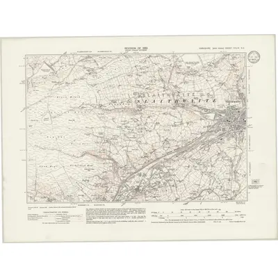 1930 Map of Yorkshire CCLIX.NE