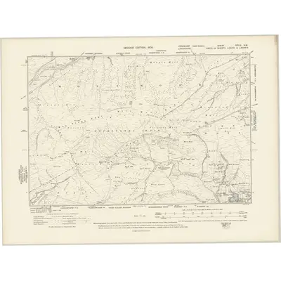 1904 Map of Yorkshire CCLIX.NW, 1908 Print