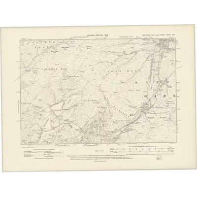 1904 Map of Yorkshire CCLIX.SW, 1908 Print