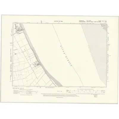 1906 Map of Yorkshire CCLV.NW, 1910 Print