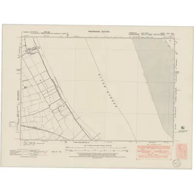 1947 Map of Yorkshire CCLV.NW, 1950 Print