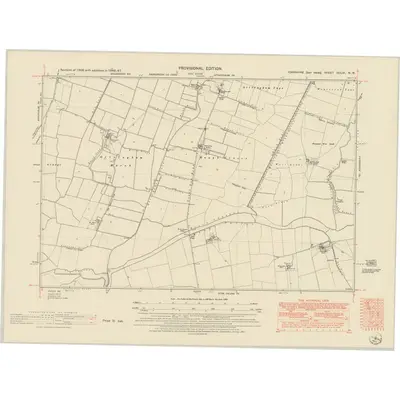 1946 Map of Yorkshire CCLVI.NW, 1951 Print