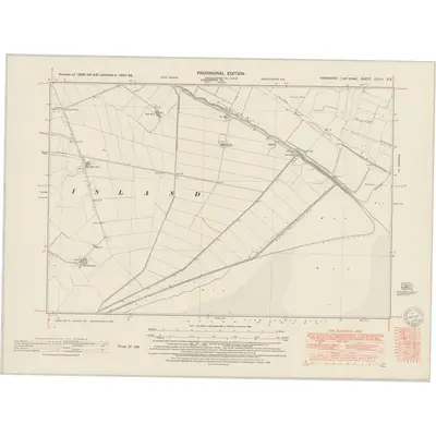 1947 Map of Yorkshire CCLVI.SE, 1951 Print