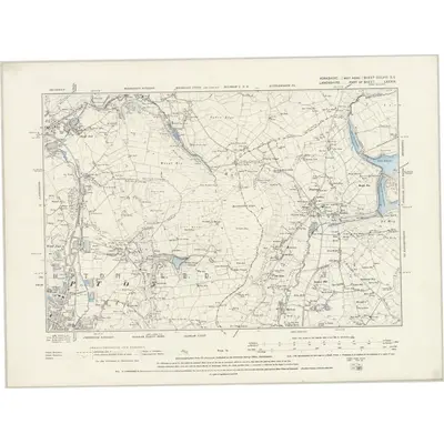 1891 Map of Yorkshire CCLVIII.SE, 1895 Print
