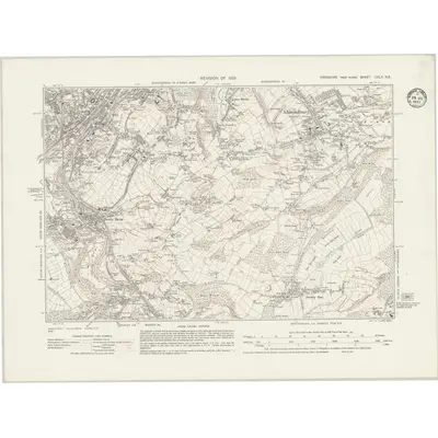 1929 Map of Yorkshire CCLX.NE