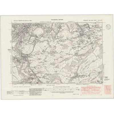 1938 Map of Yorkshire CCLX.NE, 1947 Print