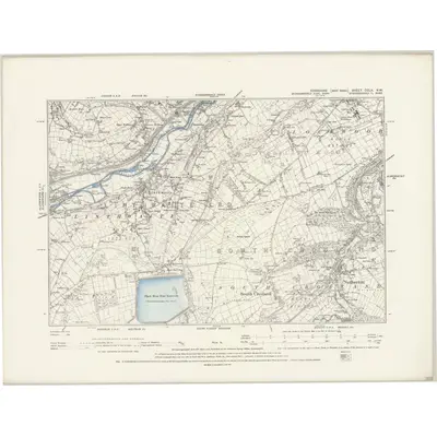 1887 Map of Yorkshire CCLX.NW, 1894 Print
